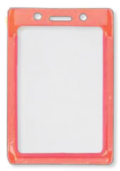 Reflective Safety Badge Holder - Glow in the dark - Vertical/Horizontal - Top Load