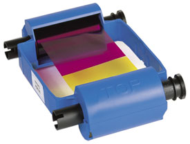 800015-948 YMCKOK Zebra Color Ribbon 165 prints- P120i only