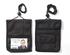 Credential wallet holder, premium, black, front  mult. velcro pockets, back w/belt loop and card holder