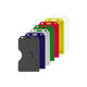 Color 2-Sided Rigid Plastic Multi-Card Holder