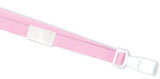 Lanyard, Pink, Flat Braided, No-Twist Plastic Hook, Break-Away, 3/8 wide