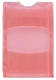 Card holder, translucent, thumb notch