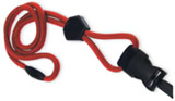 Lanyard, round OptiBraid, break-away, detachable accesory, diamond slider, 1/4 wide