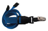 Lanyard, flat OptiWeave, break-away, detachable accesory, choice of attachment, 5/8 wide
