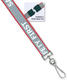 Lanyard, reflective, SAFETY FIRST silk screen printing, 5/8 width