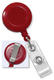 Round Badge Reels - Belt Clip - Clear Vinyl Strap