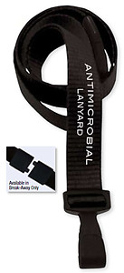 Lanyard, antimicrobial, break-away, 5/8