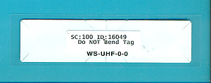 AWID WS-UHF-0-0 Windshield Adhesive Tag for the LR-2000, 2200 & 3000 reader