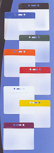 Soft Color Bar Vinyl Badge Holder