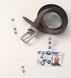 Flexible Vinyl Belt Strap with Snap Closures