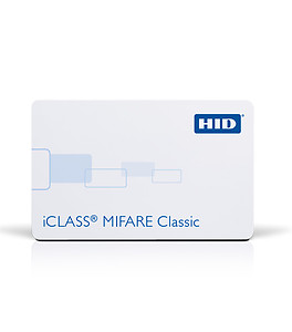 HID 2320 iCLASS 2k bit with 2 application areas + MIFARE 1K Memory with 16 Sectors, Contactless Smart Card