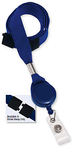 Lanyard, Badge Reel Combo, Clear vinyl strap, pack/100