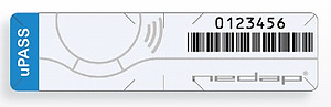 NEDAP uPASS 9947426 Gen 2 UHF Windshield Sticker Tag, Wiegand 26 bit