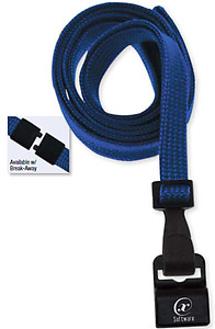 Lanyard, flat braid, break-away with anti-twist design, 5/8