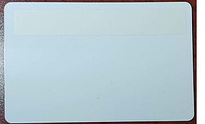 PVC card 30mil with signature panel strip, CR-80, 500/pack