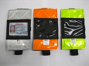 Reflective Arm Band Badge Holder, 3M Scotchlite High Visibility