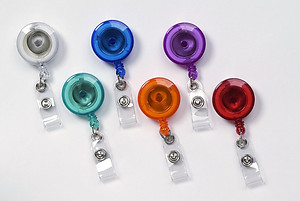 Round Translucent Color Badge Reels