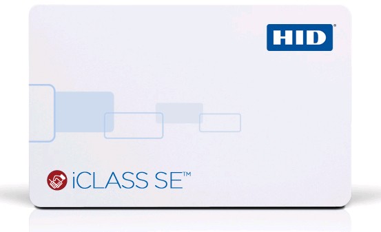 HID iCLASS SE 3002 PVC Card 16k bit (2k Bytes) card with 16 app areas