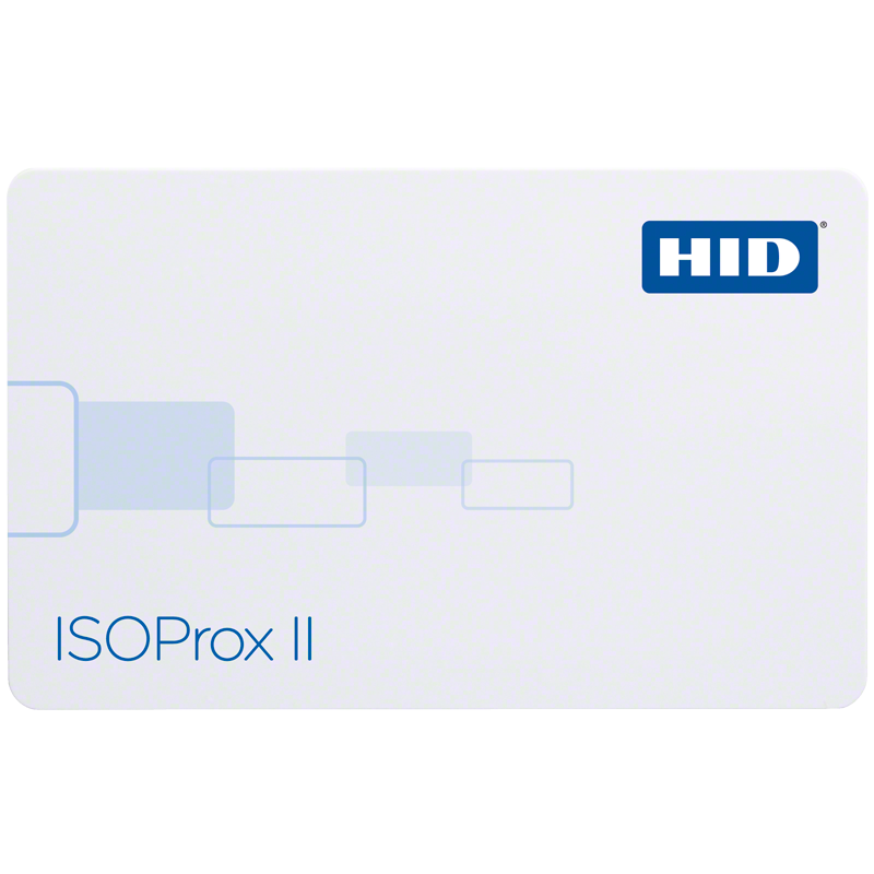 HID 1386 ISOProx II Proximity PVC Card, open format