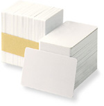 White PVC Card 10 mil, CR-80, 1000/pack