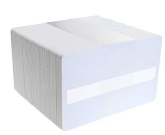 104523-118 Zebra blank PVC cards w/ signature panel, 30 mil (500 cards)