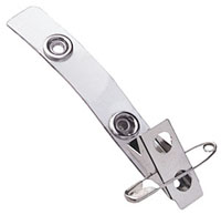 2 Hole Pin-Clip Combo Strap Clip