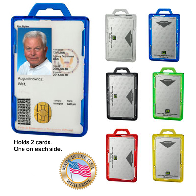 Universal Flip Double ID Badge Holder