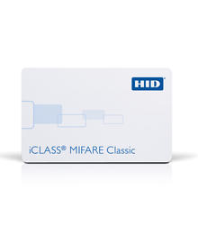 HID 2320 iCLASS 2k bit with 2 application areas + MIFARE 1K Memory with 16 Sectors, Contactless Smart Card