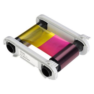 Evolis R5H004NAA Half Panel Color Ribbon - YMCKO - 400 prints 