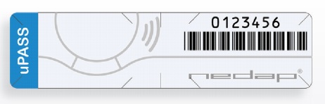 NEDAP 9946918 Gen 2 UHF  Windshield Sticker Tag, custom FC and number