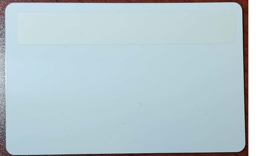 PVC card 30mil with signature panel strip, CR-80, 500/pack