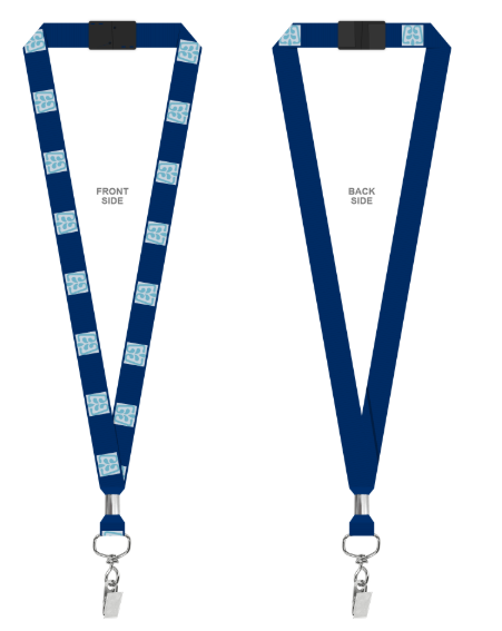 Custom lanyard, City of Riverview design, qty 100